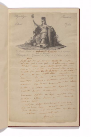 Napoleon Bonapart Autograph Letter Signed