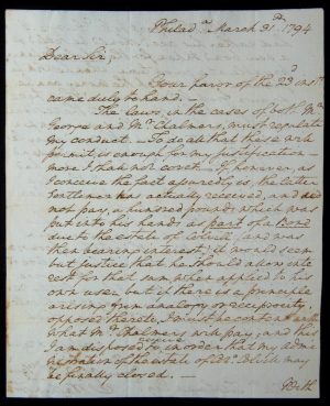 George Washington Autograph Letter Signed