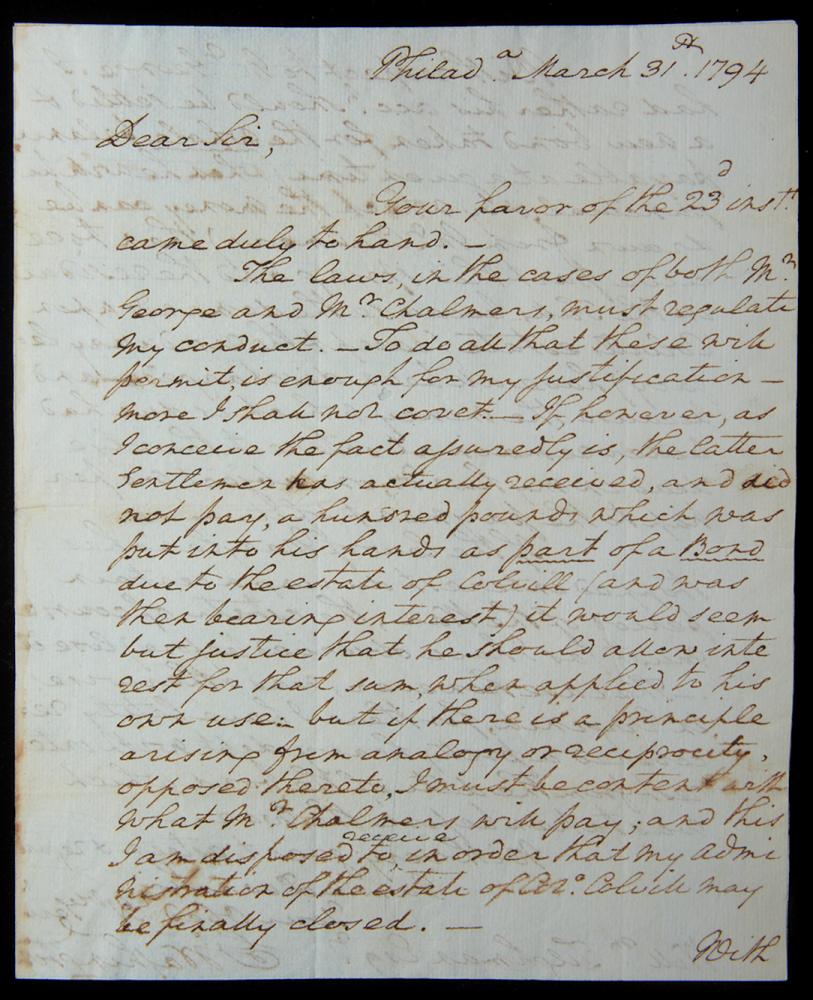 George Washington Autograph Letter Signed